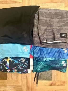EUC Assorted Boys Athletic Shorts (5), Casual O’Neill (1) and Swim Trunks (2)